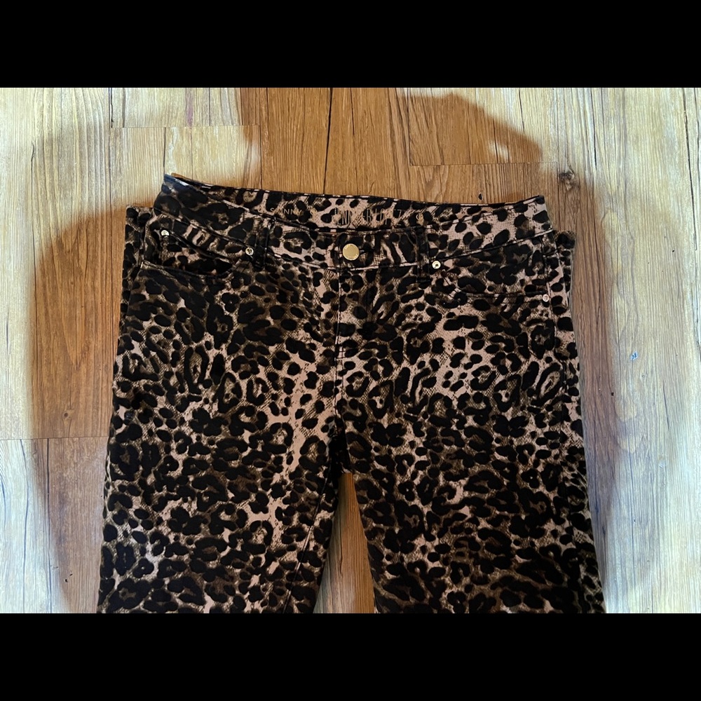 Cheetah print pants skinny